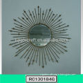 2014 New Launch Sun Design Metal Decorative Mirror Hot Selling